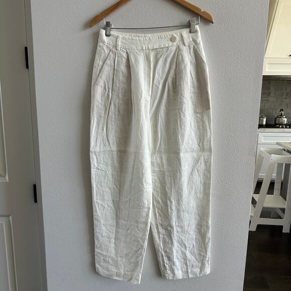 Massimo Dutti Linen Pants Size 4 - Picture 1 of 8